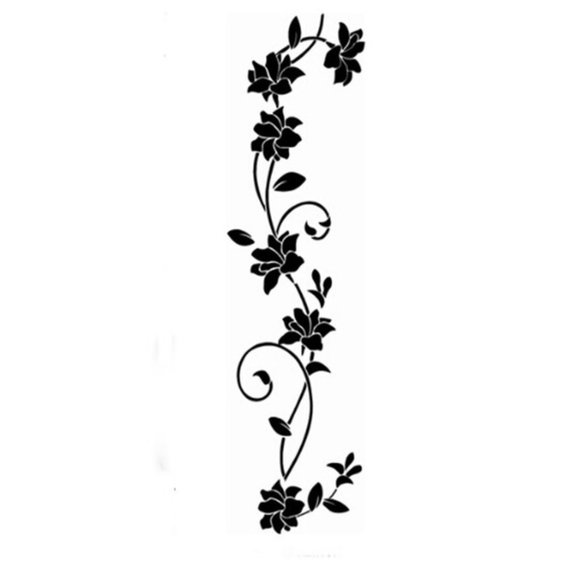 Flower Vine Stickers Fridge Magnet Home Waterproof - Picture 3 of 3